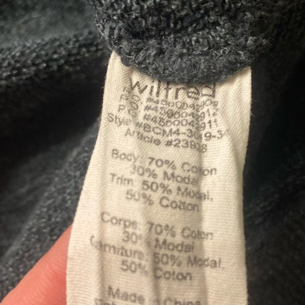 Wilfred Charcoal Open-Front Shawl-Collar Cardigan
